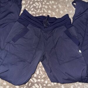 Lululemon navy blue unlined studio pants Drawstring Jogger Pants